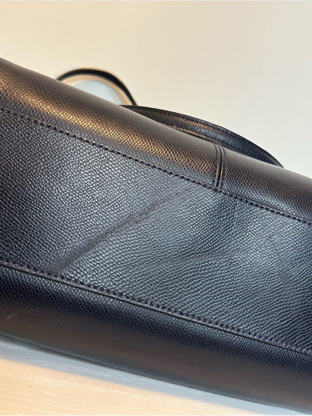 Coach Christie Navy Leather Shoulder Tote - Picture 5 of 9